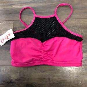 NWT High Neck Pink Spirts Bra